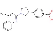 4-[1-(4-methyl-2-quinolinyl)-3-pyrrolidinyl]benzoic acid