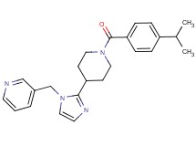 3-({2-[1-(4-isopropylbenzoyl)piperidin-4-yl]-1H-imidazol-1-yl}methyl)pyridine