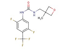 N-[2,5-difluoro-4-(trifluoromethyl)phenyl]-N'-[(3-methyloxetan-3-yl)methyl]urea