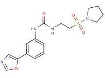 N-[3-(1,3-oxazol-5-yl)phenyl]-N'-[2-(pyrrolidin-1-ylsulfonyl)ethyl]urea
