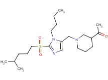1-[1-({1-butyl-2-[(4-methylpentyl)sulfonyl]-1H-imidazol-5-yl}methyl)-3-piperidinyl]ethanone