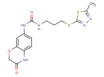 N-{3-[(5-methyl-1,3,4-thiadiazol-2-yl)thio]propyl}-N'-(3-oxo-3,4-dihydro-2H-1,4-benzoxazin-7-yl)urea