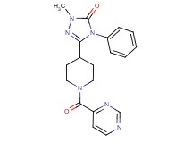 2-methyl-4-phenyl-5-[1-(pyrimidin-4-ylcarbonyl)piperidin-4-yl]-2,4-dihydro-3H-1,2,4-triazol-3-one