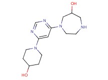 1-[6-(4-hydroxy-1-piperidinyl)-4-pyrimidinyl]-1,4-diazepan-6-ol dihydrochloride