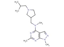 N-[(1-isobutyl-3-pyrrolidinyl)methyl]-N,1,6-trimethyl-1H-pyrazolo[3,4-d]pyrimidin-4-amine