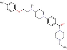 1-{4-[(4-ethyl-1-piperazinyl)carbonyl]phenyl}-N-methyl-N-[2-(4-methylphenoxy)ethyl]-4-piperidinamine