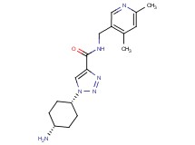 1-(cis-4-aminocyclohexyl)-N-[(4,6-dimethylpyridin-3-yl)methyl]-1H-1,2,3-triazole-4-carboxamide