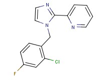 2-[1-(2-chloro-4-fluorobenzyl)-1H-imidazol-2-yl]pyridine