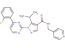 1-[4-(2-fluorophenyl)-2-pyrimidinyl]-5-isopropyl-N-(4-pyridinylmethyl)-1H-pyrazole-4-carboxamide
