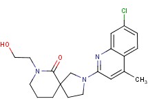 2-(7-chloro-4-methylquinolin-2-yl)-7-(2-hydroxyethyl)-2,7-diazaspiro[4.5]decan-6-one