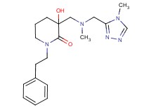 3-hydroxy-3-({methyl[(4-methyl-4H-1,2,4-triazol-3-yl)methyl]amino}methyl)-1-(2-phenylethyl)piperidin-2-one