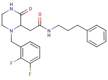 2-[1-(2,3-difluorobenzyl)-3-oxo-2-piperazinyl]-N-(3-phenylpropyl)acetamide