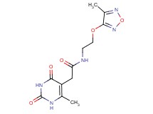 2-(6-methyl-2,4-dioxo-1,2,3,4-tetrahydropyrimidin-5-yl)-N-{2-[(4-methyl-1,2,5-oxadiazol-3-yl)oxy]ethyl}acetamide