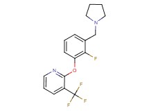 2-[2-fluoro-3-(pyrrolidin-1-ylmethyl)phenoxy]-3-(trifluoromethyl)pyridine