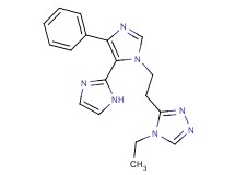 3'-[2-(4-ethyl-4H-1,2,4-triazol-3-yl)ethyl]-5'-phenyl-1H,3'H-2,4'-biimidazole