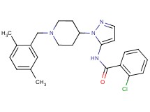 2-chloro-N-{1-[1-(2,5-dimethylbenzyl)-4-piperidinyl]-1H-pyrazol-5-yl}benzamide
