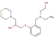 1-(2-{[ethyl(2-hydroxyethyl)amino]methyl}phenoxy)-3-(4-thiomorpholinyl)-2-propanol