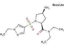 (4S)-4-amino-N,N-diethyl-1-[(1-ethyl-1H-pyrazol-4-yl)sulfonyl]-L-prolinamide