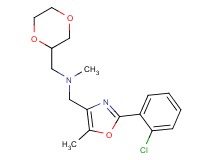 1-[2-(2-chlorophenyl)-5-methyl-1,3-oxazol-4-yl]-N-(1,4-dioxan-2-ylmethyl)-N-methylmethanamine