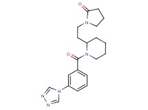 1-(2-{1-[3-(4H-1,2,4-triazol-4-yl)benzoyl]-2-piperidinyl}ethyl)-2-pyrrolidinone