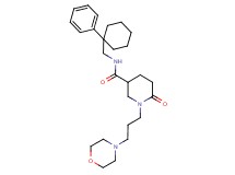1-[3-(4-morpholinyl)propyl]-6-oxo-N-[(1-phenylcyclohexyl)methyl]-3-piperidinecarboxamide