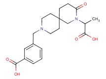 3-{[2-(1-carboxyethyl)-3-oxo-2,9-diazaspiro[5.5]undec-9-yl]methyl}benzoic acid