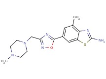4-methyl-6-{3-[(4-methylpiperazin-1-yl)methyl]-1,2,4-oxadiazol-5-yl}-1,3-benzothiazol-2-amine