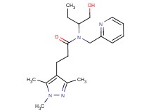 N-[1-(hydroxymethyl)propyl]-N-(pyridin-2-ylmethyl)-3-(1,3,5-trimethyl-1H-pyrazol-4-yl)propanamide