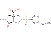 (3aR*,6aS*)-5-[(1-ethyl-1H-pyrazol-4-yl)sulfonyl]-1-oxohexahydropyrrolo[3,4-c]pyrrole-3a(1H)-carboxylic acid