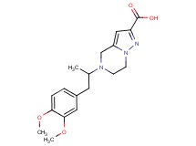 5-[2-(3,4-dimethoxyphenyl)-1-methylethyl]-4,5,6,7-tetrahydropyrazolo[1,5-a]pyrazine-2-carboxylic acid
