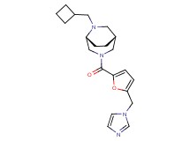(1R*,5R*)-6-(cyclobutylmethyl)-3-[5-(1H-imidazol-1-ylmethyl)-2-furoyl]-3,6-diazabicyclo[3.2.2]nonane