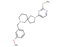 7-(3-methoxybenzyl)-2-[2-(methylthio)-4-pyrimidinyl]-2,7-diazaspiro[4.5]decane