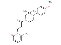 1-{3-[4-(4-methoxyphenyl)-3,3-dimethyl-1-piperazinyl]-3-oxopropyl}-6-methyl-2(1H)-pyridinone