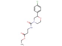 ethyl 3-({[2-(4-chlorophenyl)morpholin-4-yl]carbonyl}amino)propanoate