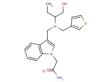 2-(3-{[[1-(hydroxymethyl)propyl](3-thienylmethyl)amino]methyl}-1H-indol-1-yl)acetamide