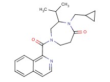 4-(cyclopropylmethyl)-3-isopropyl-1-(isoquinolin-1-ylcarbonyl)-1,4-diazepan-5-one