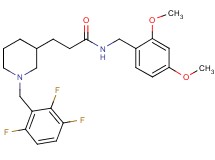 N-(2,4-dimethoxybenzyl)-3-[1-(2,3,6-trifluorobenzyl)-3-piperidinyl]propanamide