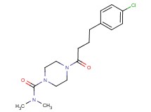 4-[4-(4-chlorophenyl)butanoyl]-N,N-dimethyl-1-piperazinecarboxamide