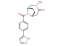 (1S*,6R*)-3-methyl-9-[4-(1H-pyrazol-5-yl)benzoyl]-3,9-diazabicyclo[4.2.1]nonan-4-one