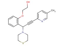 2-{2-[3-(5-methylpyridin-2-yl)-1-thiomorpholin-4-ylprop-2-yn-1-yl]phenoxy}ethanol