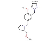 1-(2-methoxy-5-{[(2S)-2-(methoxymethyl)pyrrolidin-1-yl]methyl}benzyl)-1H-pyrazole