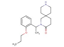 2-[1-(2-propoxyphenyl)ethyl]-2,9-diazaspiro[5.5]undecan-3-one hydrochloride