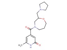 6-methyl-4-{[2-(pyrrolidin-1-ylmethyl)-1,4-oxazepan-4-yl]carbonyl}pyridin-2(1H)-one