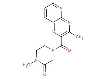 1-methyl-4-[(2-methyl-1,8-naphthyridin-3-yl)carbonyl]-2-piperazinone