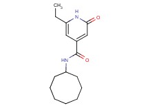 N-cyclooctyl-6-ethyl-2-oxo-1,2-dihydropyridine-4-carboxamide