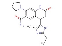 4-(2-ethyl-4-methyl-1H-imidazol-5-yl)-2-oxo-7-pyrrolidin-1-yl-1,2,3,4-tetrahydroquinoline-6-carboxamide
