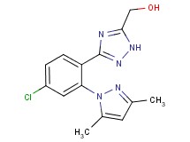 {3-[4-chloro-2-(3,5-dimethyl-1H-pyrazol-1-yl)phenyl]-1H-1,2,4-triazol-5-yl}methanol