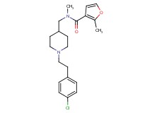N-({1-[2-(4-chlorophenyl)ethyl]-4-piperidinyl}methyl)-N,2-dimethyl-3-furamide