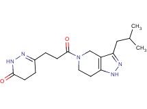 6-[3-(3-isobutyl-1,4,6,7-tetrahydro-5H-pyrazolo[4,3-c]pyridin-5-yl)-3-oxopropyl]-4,5-dihydropyridazin-3(2H)-one