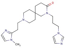 2-[3-(1H-imidazol-1-yl)propyl]-9-[2-(1-methyl-1H-imidazol-2-yl)ethyl]-2,9-diazaspiro[5.5]undecan-3-one